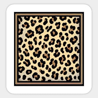 Safari Chic Leopard Print Fabric Sticker